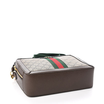 Gucci GG Supreme Monogram Web Small Ophidia Top Handle Shoulder Bag Brown 3 of 9