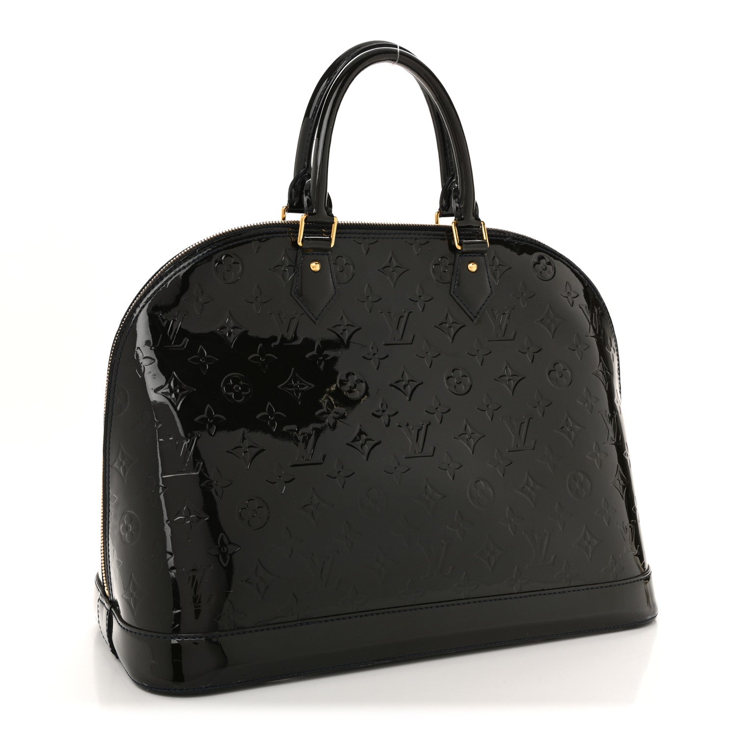 Louis Vuitton Vernis Alma GM Noir Magnetique 3 of 13