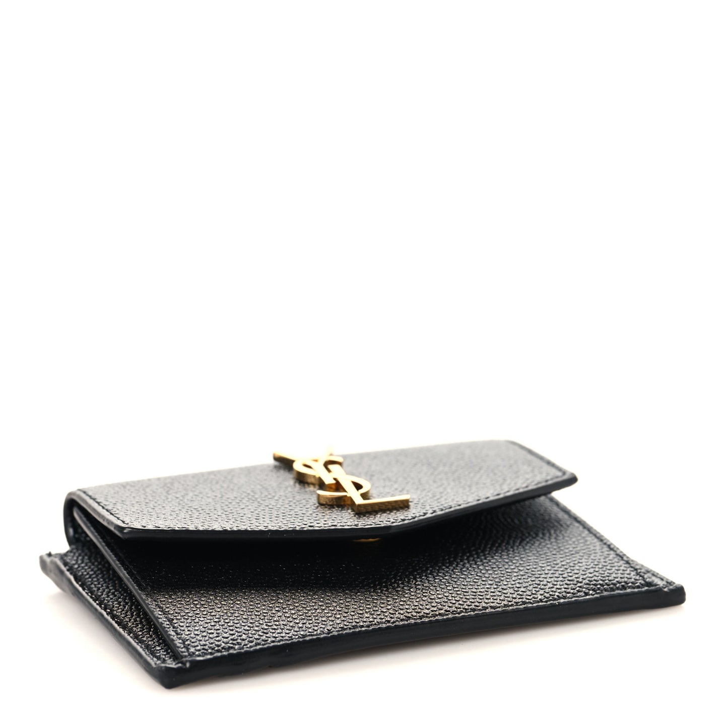 Grain De Poudre Uptown Monogram Card Case Black