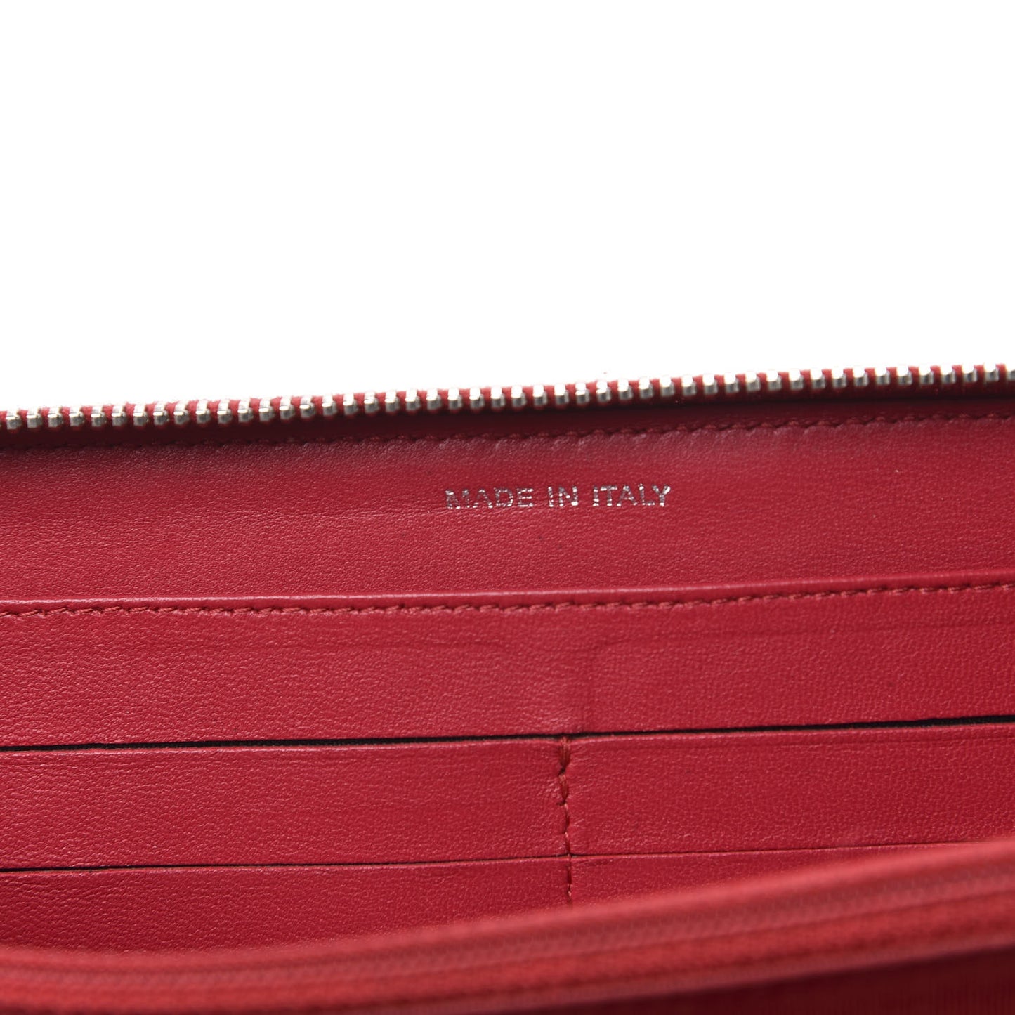 Lambskin Quilted Zip Around Wallet Dark Pink