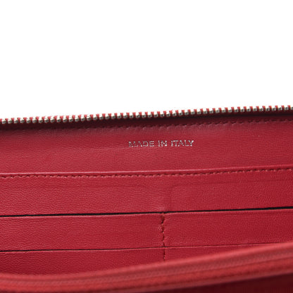 Chanel Lambskin Quilted Zip Around Wallet Dark Pink 7 of 13