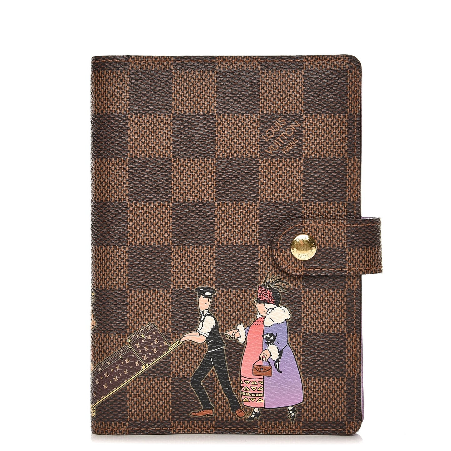Damier Ebene Illustre Small Ring Agenda