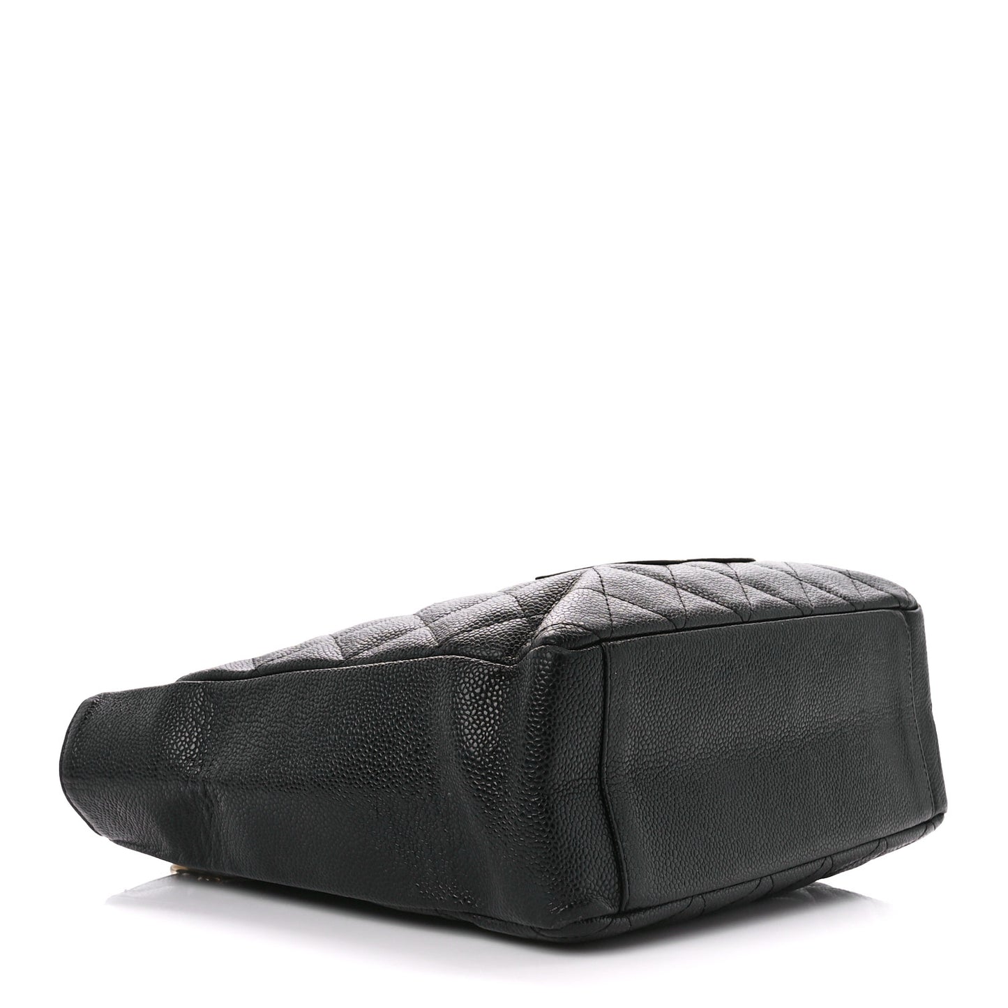 Caviar Quilted Petit Shopping Tote PST Black