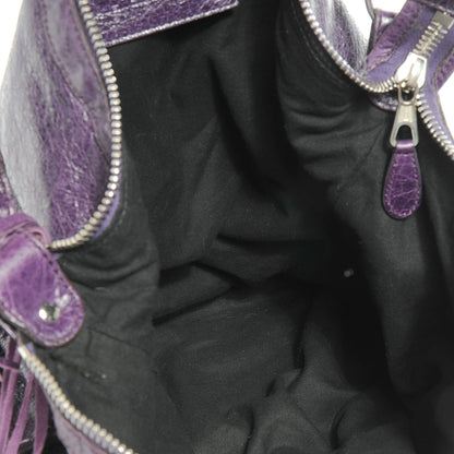 Balenciaga Chevre Giant 21 Silver Hardware Day Hobo Violet 5 of 7