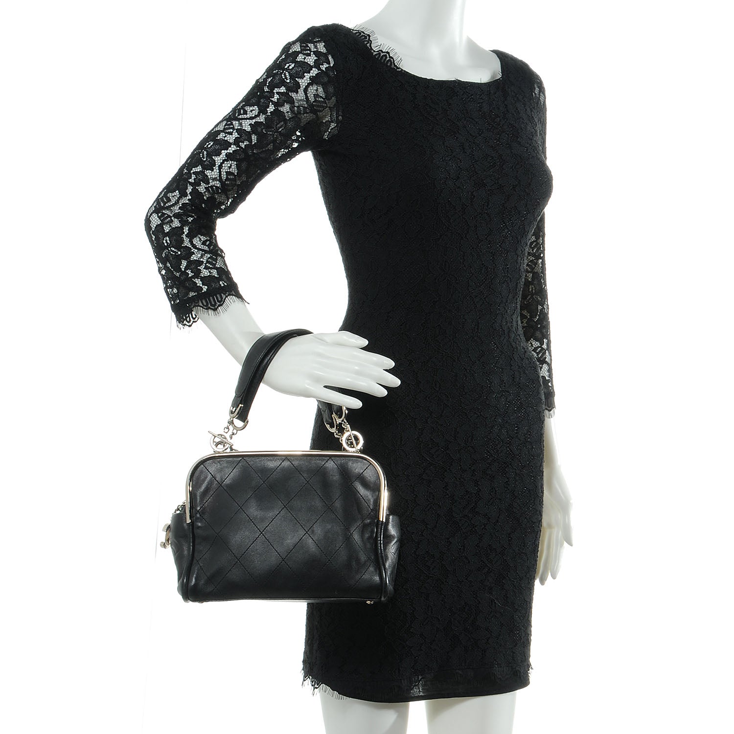 Chanel Lambskin Ultimate Soft Frame Bag Black 2 of 9