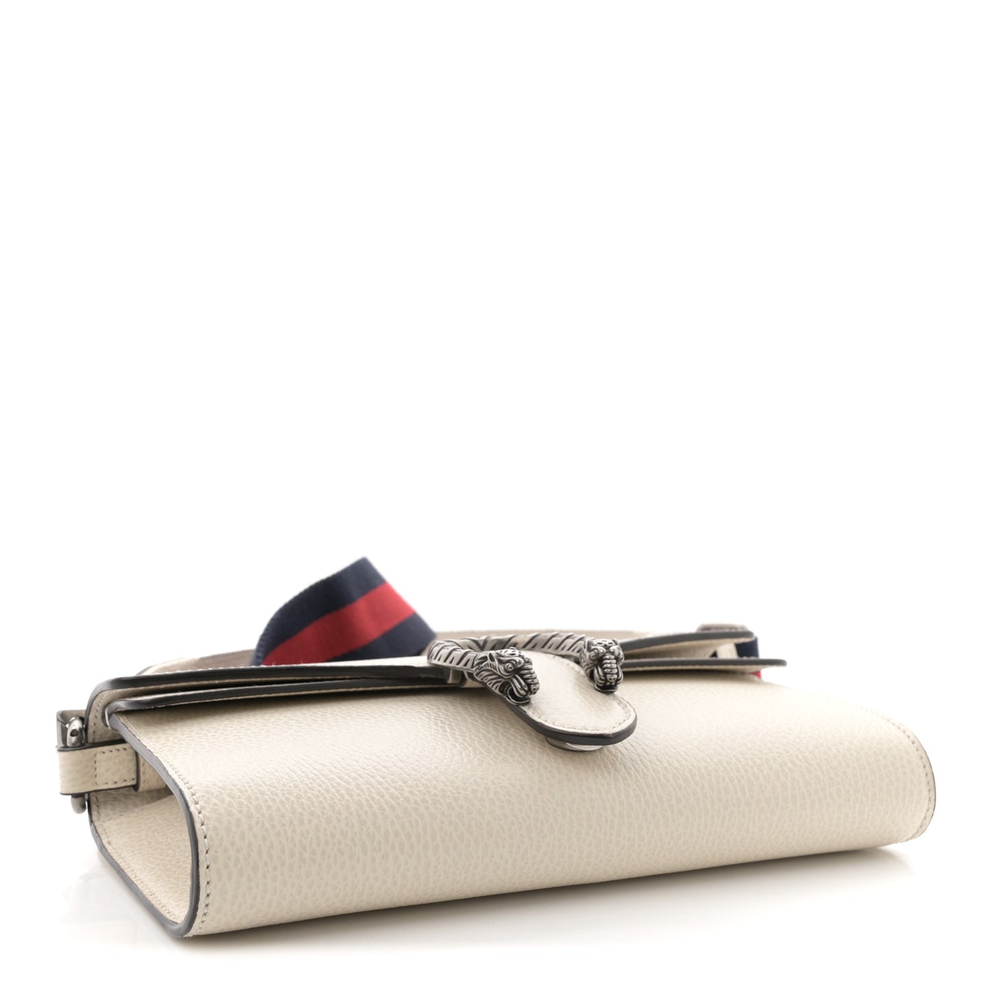 Dollar Calfskin Web Small Dionysus Crossbody Bag Mystic White