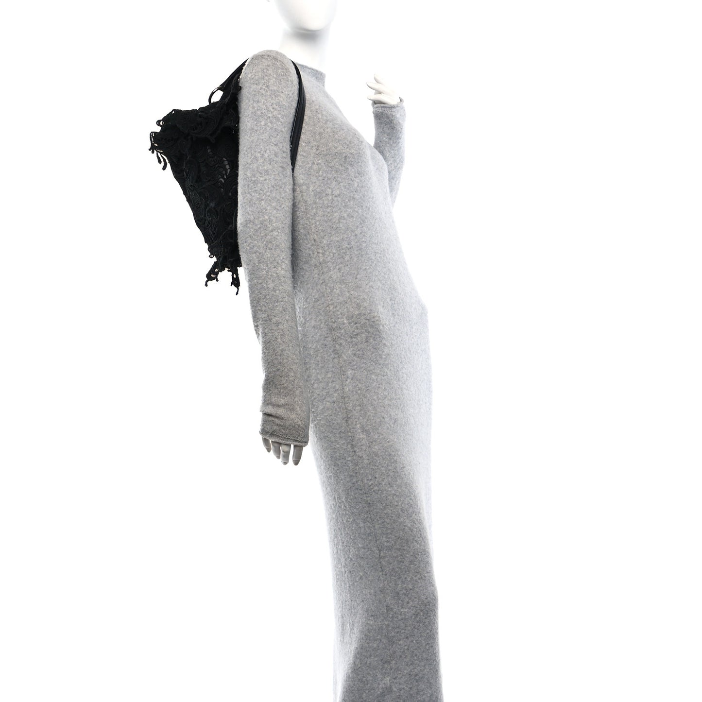Lace Pizzo S Baguette Black