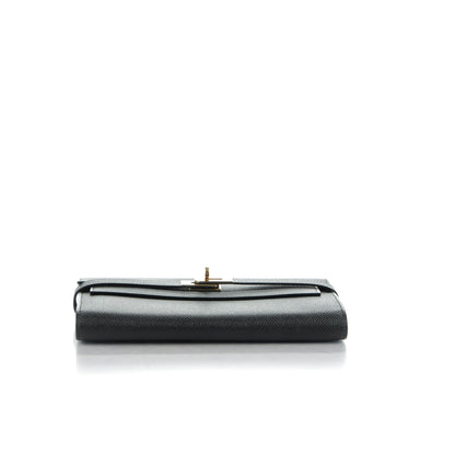 Hermes Epsom Kelly Longue Wallet Black 6 of 13