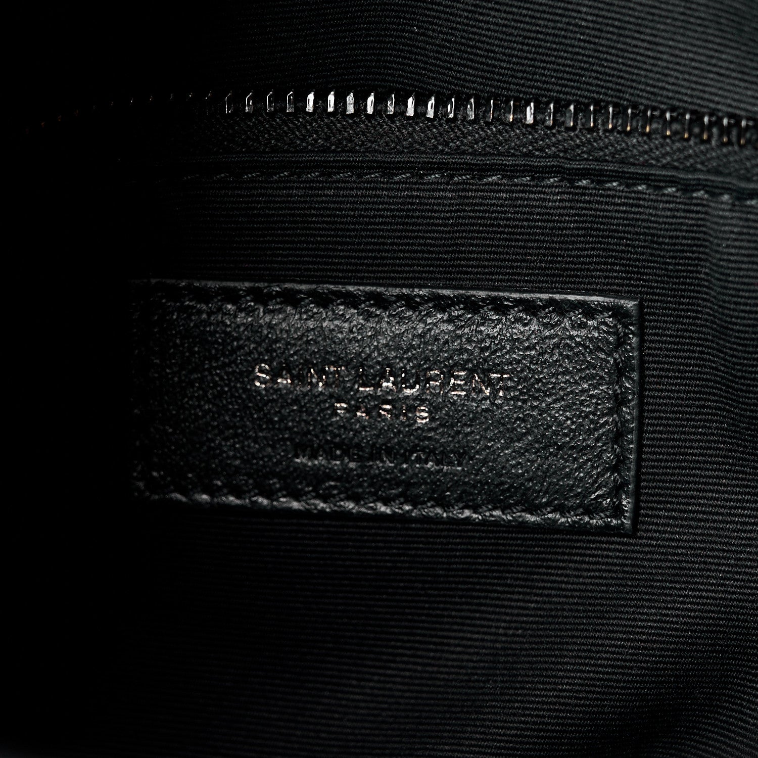 Saint Laurent Lambskin Quilted Monogram Monochrome Medium Loulou Puffer Chain Satchel Black 7 of 12