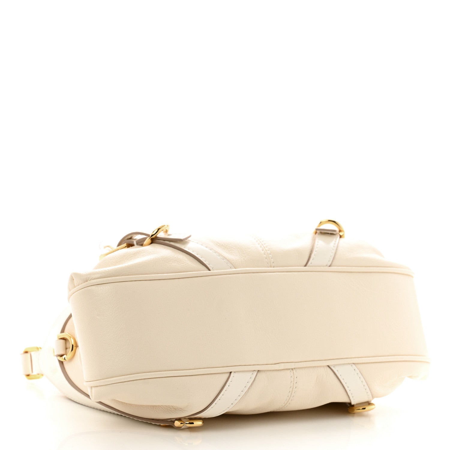 Givenchy Tumbled Calfskin Voyou Harness Shoulder Bag White 3 of 9