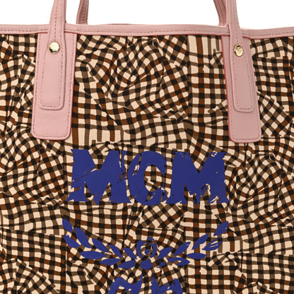 MCM Visetos Medium Liz Reversible Shopper Tote Soft Pink 14 of 21