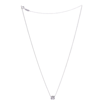 Tiffany Platinum Diamond Lace Pendant Necklace 2 of 6