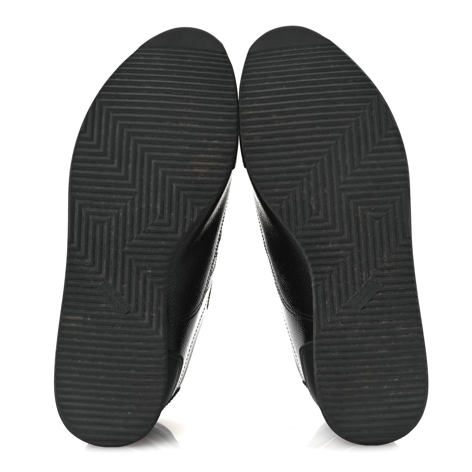 Hermes Patent Epsom Calfskin Trail Sneakers 37 Black 7 of 14