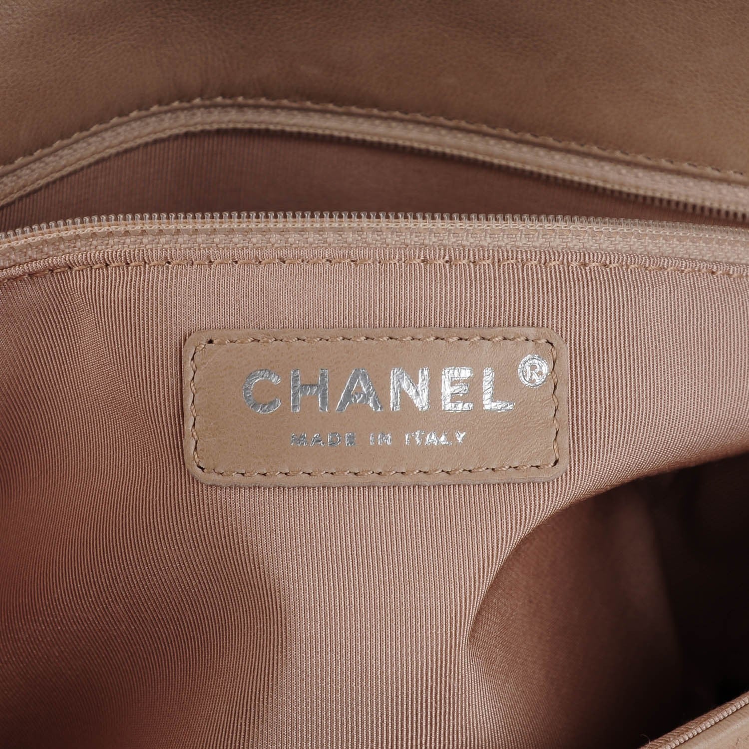 Chanel Lambskin Quilted Pile Ou Face Flap Beige Clair 6 of 7