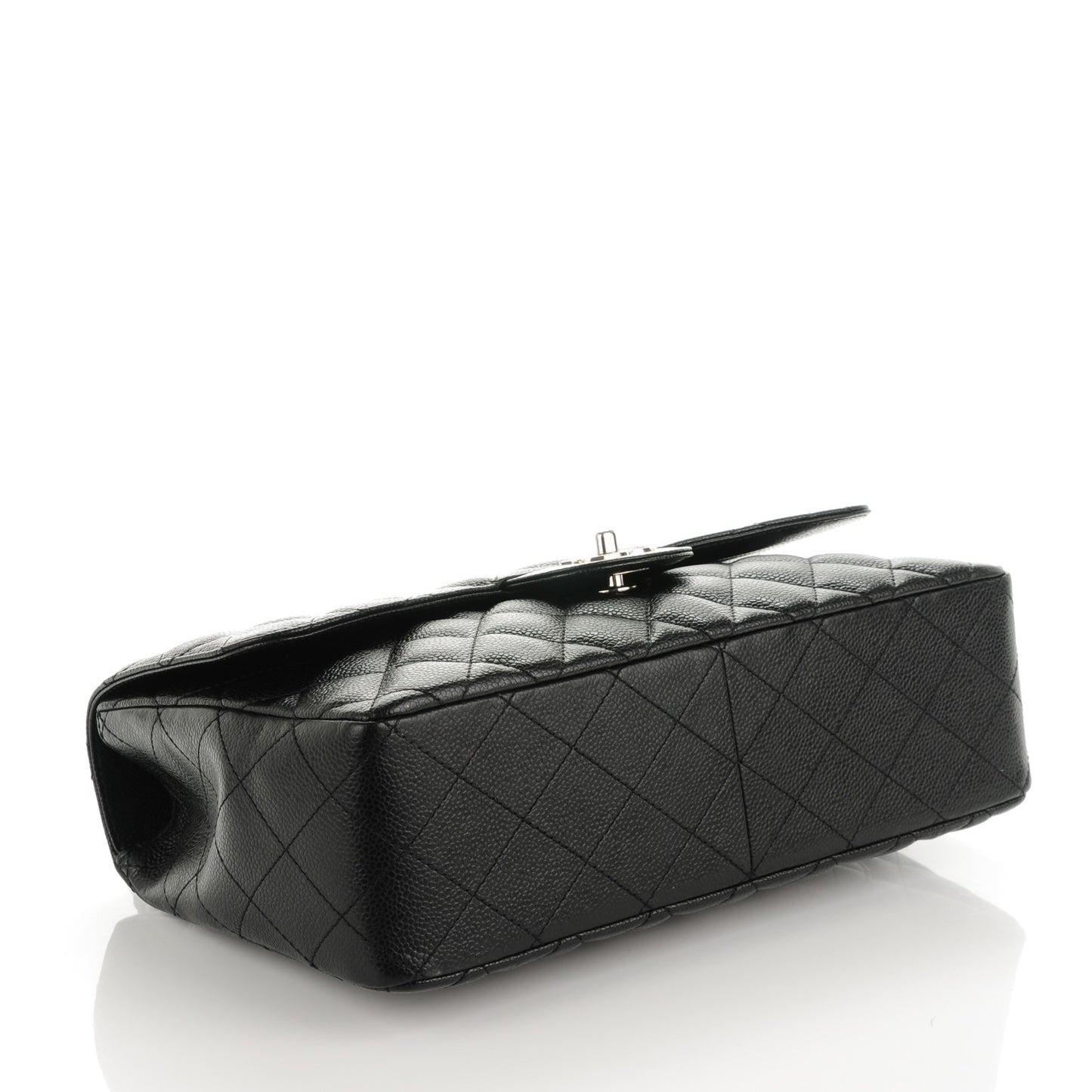 Caviar Quilted Jumbo Single Flap Black
