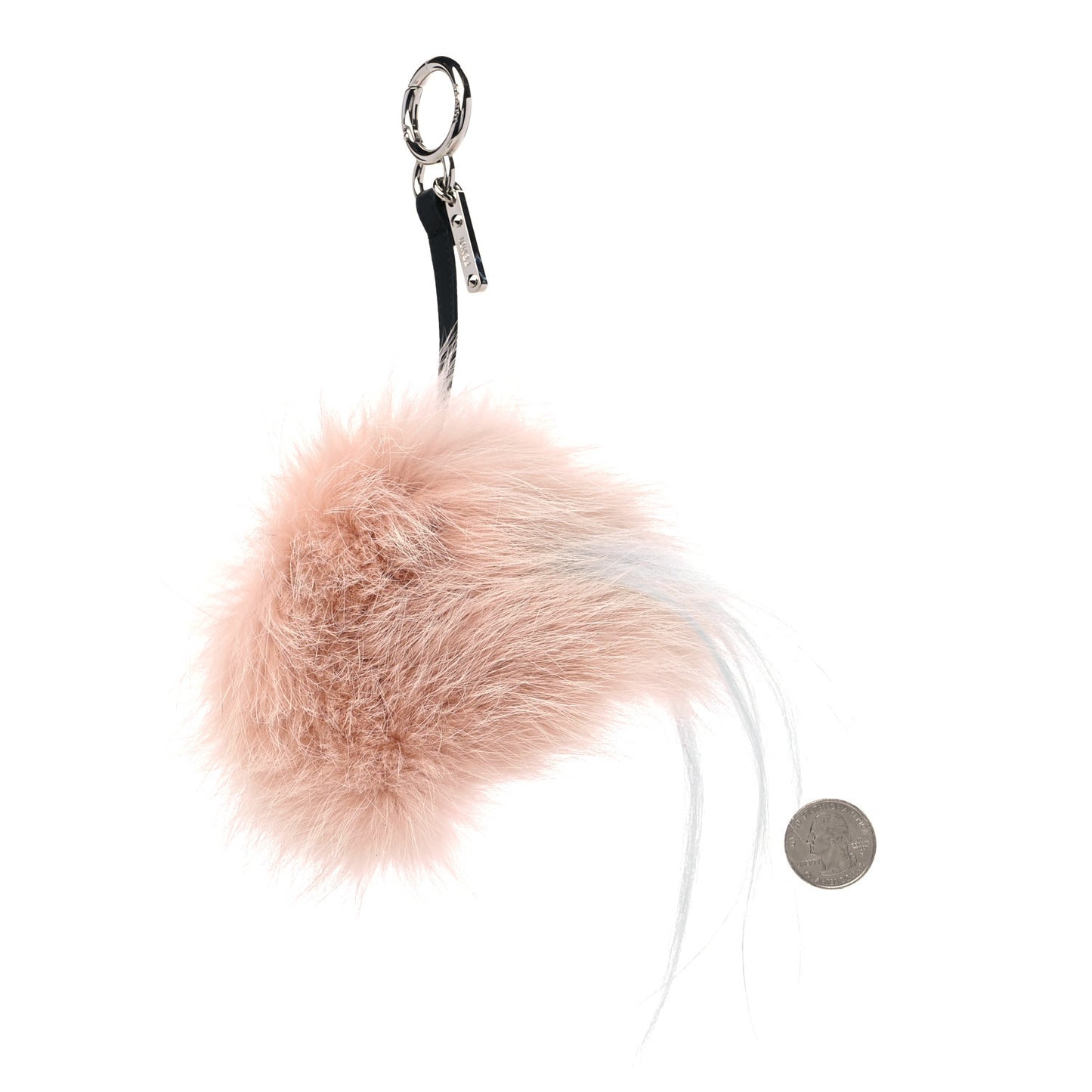 Fox Rabbit Goat Mink Fur Vitello Flamingo Furbet Monster Bag Bug Charm Light Pink