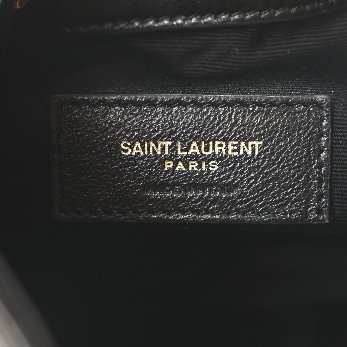 Lambskin Matelasse Monogram Joe Nano Bucket Bag Black
