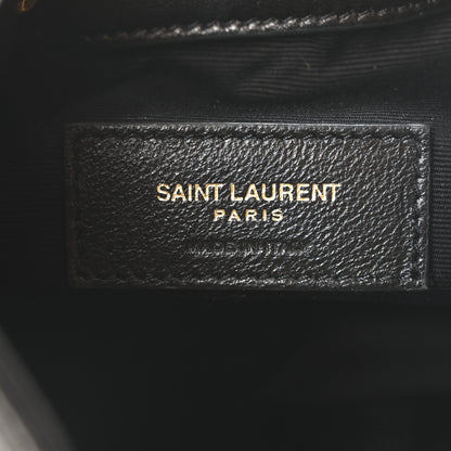 Saint Laurent Lambskin Matelasse Monogram Joe Nano Bucket Bag Black 6 of 10