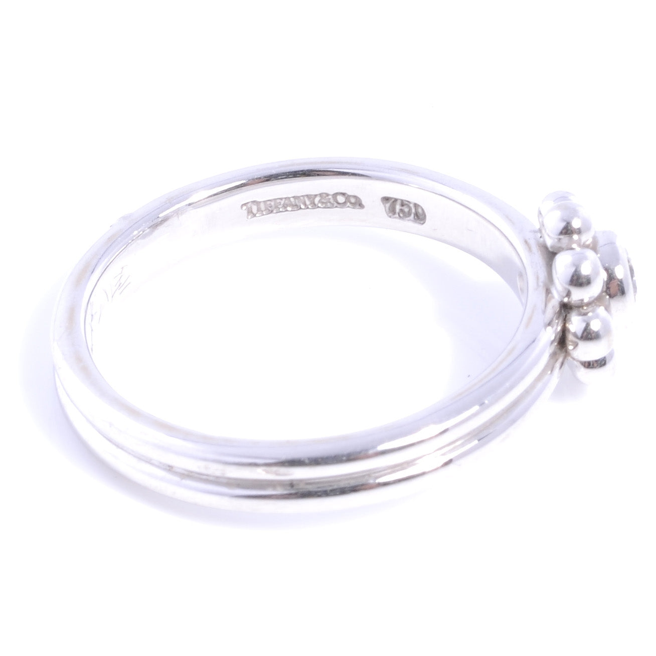 18k Diamond Flower Ring 7