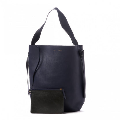 Celine Shiny Smooth Calfskin Small Twisted Cabas Navy Dark Green 1 of 7