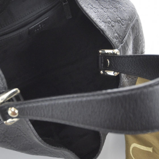 Guccissima New Ladies Web Hobo Black