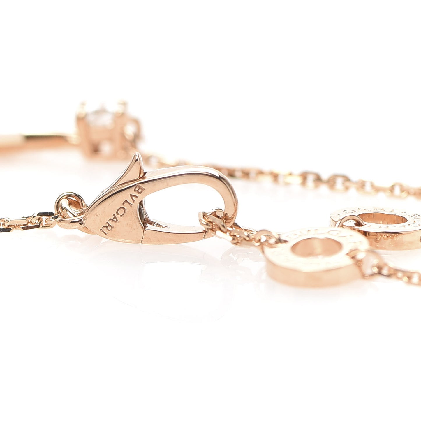 18K Rose Gold Diamond Mother of Pearl Divas' Dream Pendant Necklace