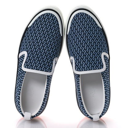 Hermes Denim H En Bais Mens Gliss Sneakers 42.5 Bleu Clair 2 of 9