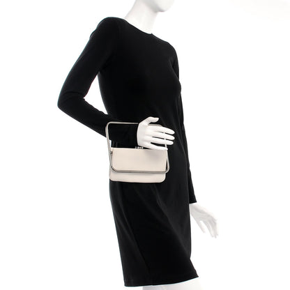 Chanel Lambskin Swivel Frame Clutch White 3 of 11
