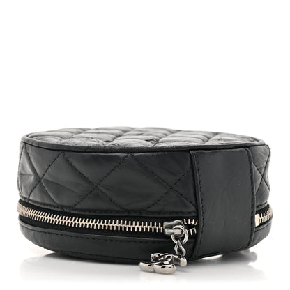 Chanel Aged Calfskin Quilted Belt Waist Bag  Black 4 of 9