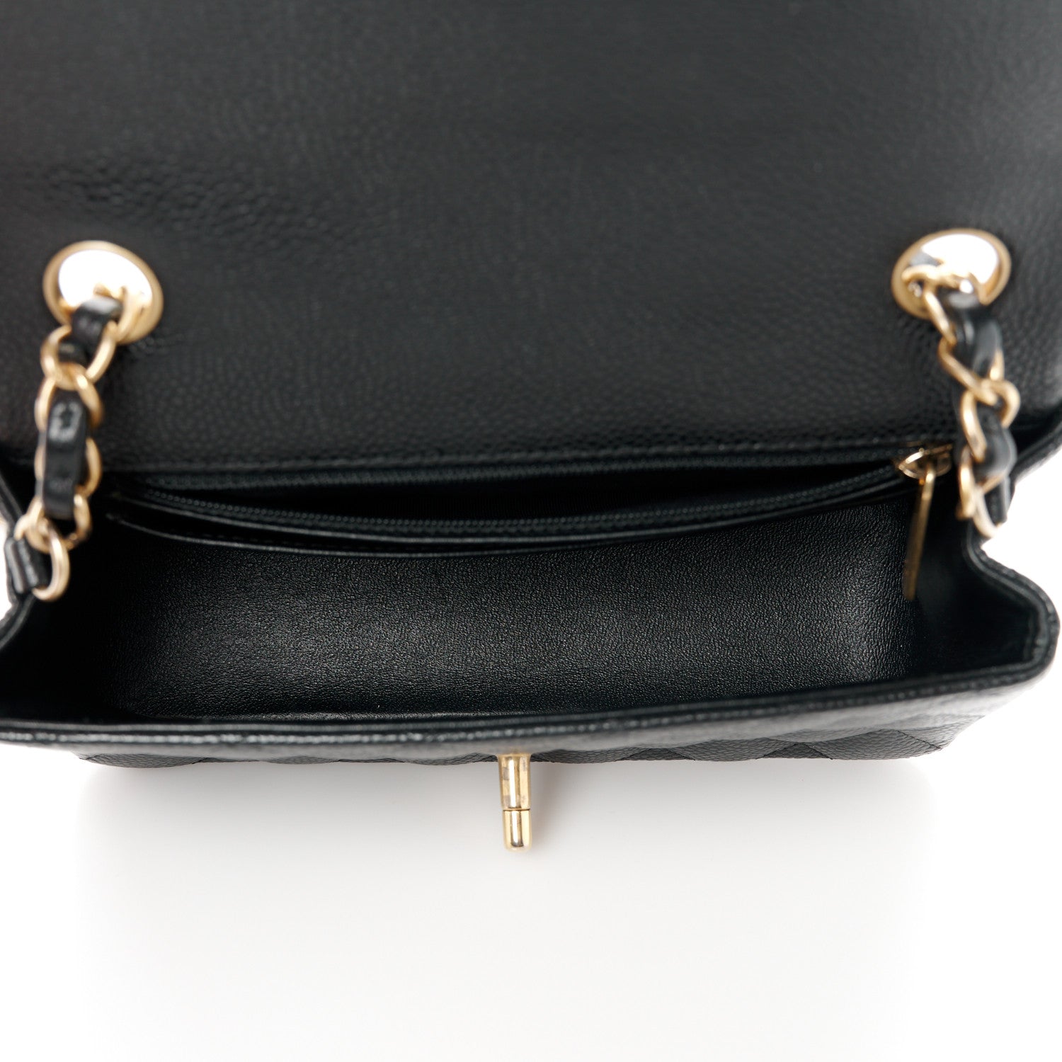 Chanel Caviar Quilted Mini Rectangular Flap Black 5 of 12