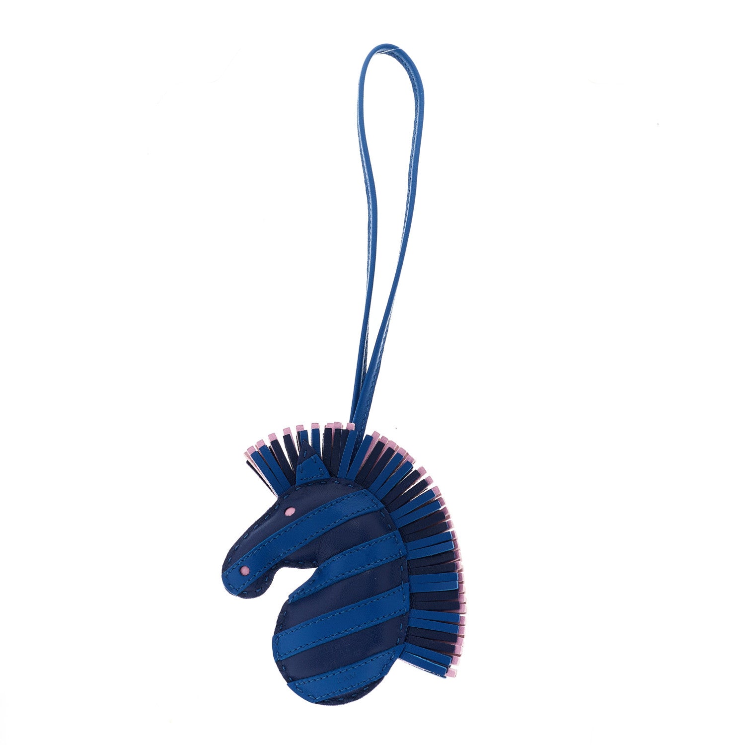 Hermes Milo Lambskin Geegee Savannah Bag Charm Bleu Saphir Bleu France Mauve Sylvestre 1 of 3