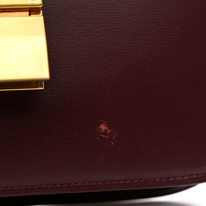 Celine Box Calfskin Medium Classic Box Flap Bag Burgundy 10 of 13
