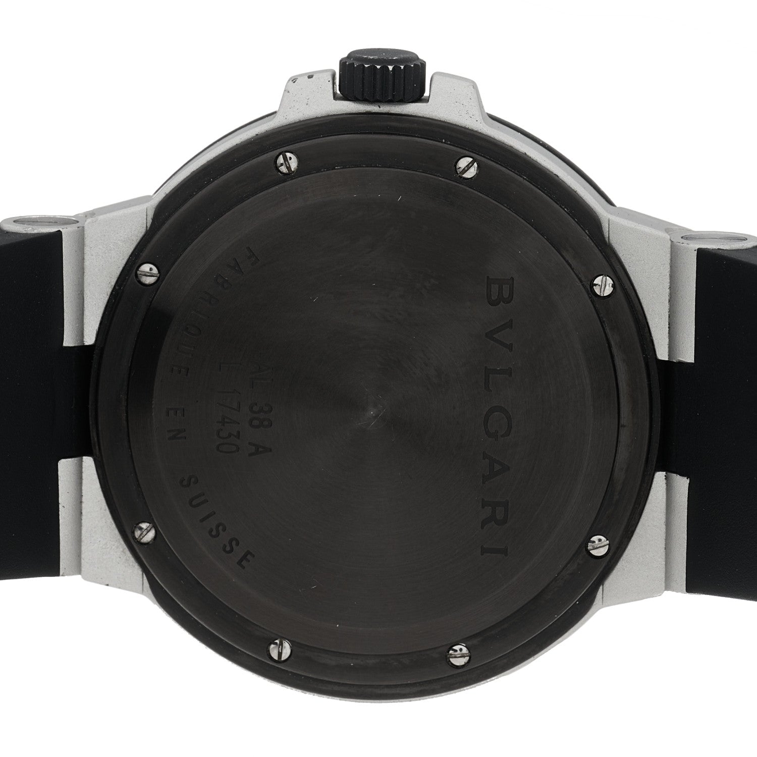 Bulgari Aluminum Rubber 38mm Diagono Automatic Watch 4 of 4