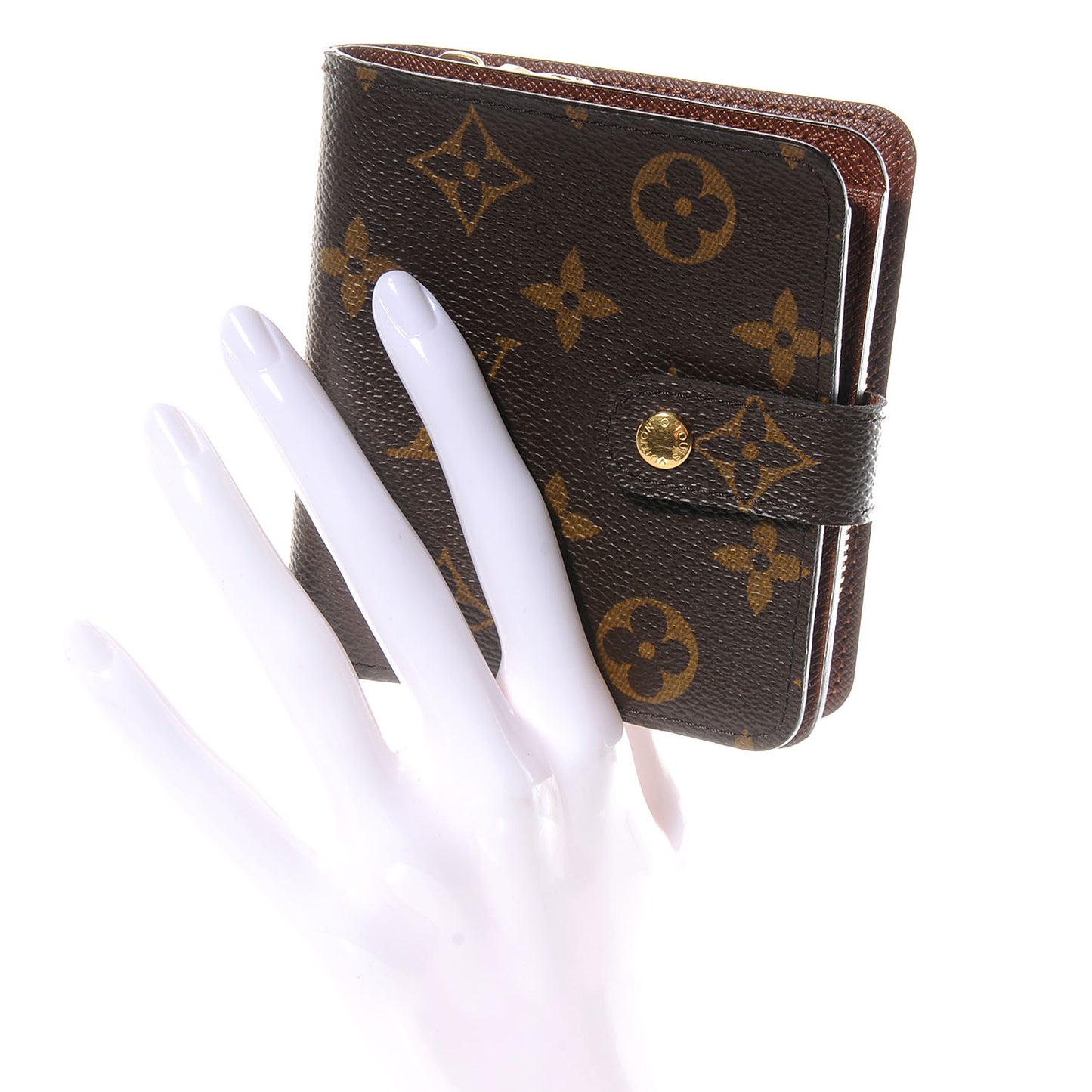 Monogram Compact Zippe Zipped Wallet
