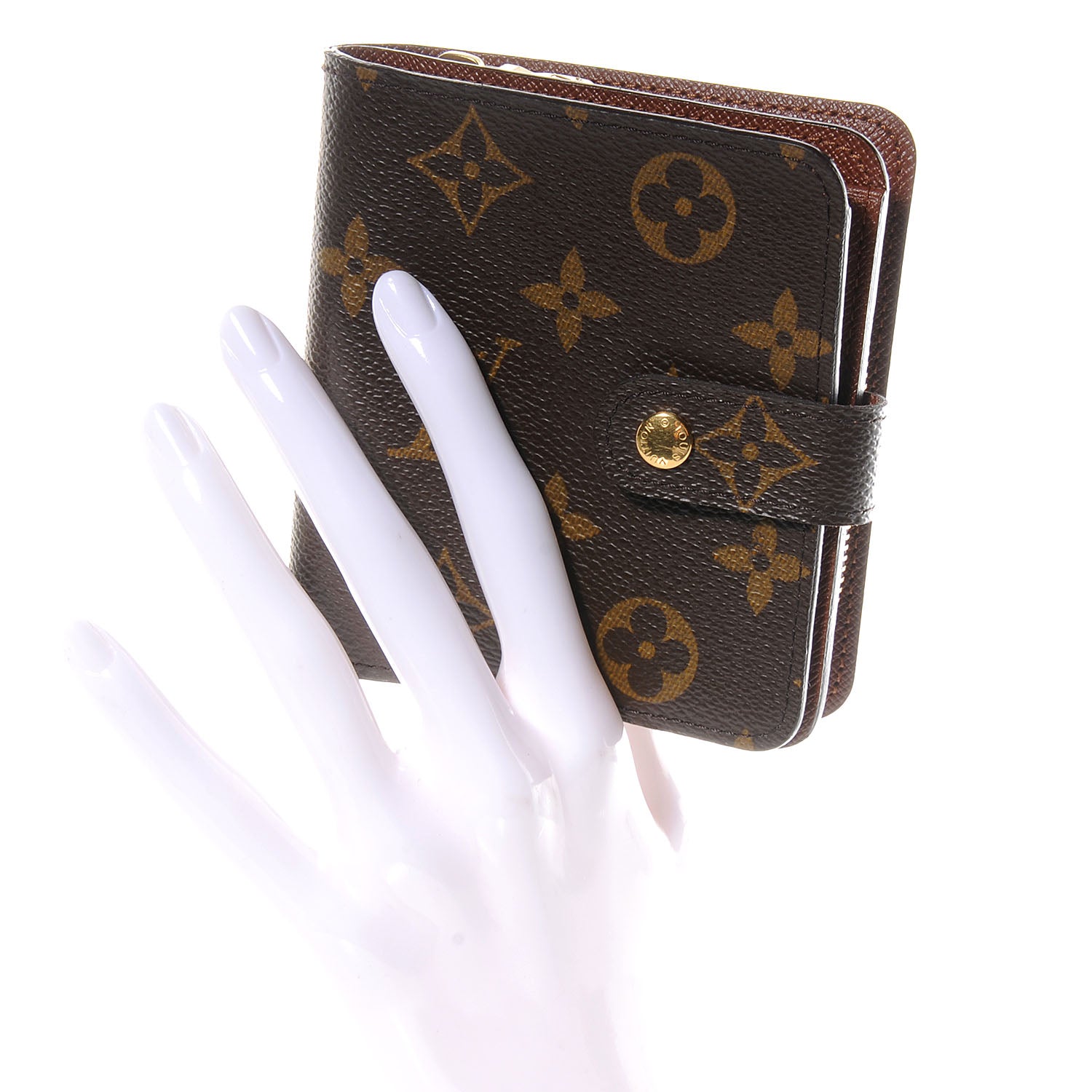 Louis Vuitton Monogram Compact Zippe Zipped Wallet 2 of 7