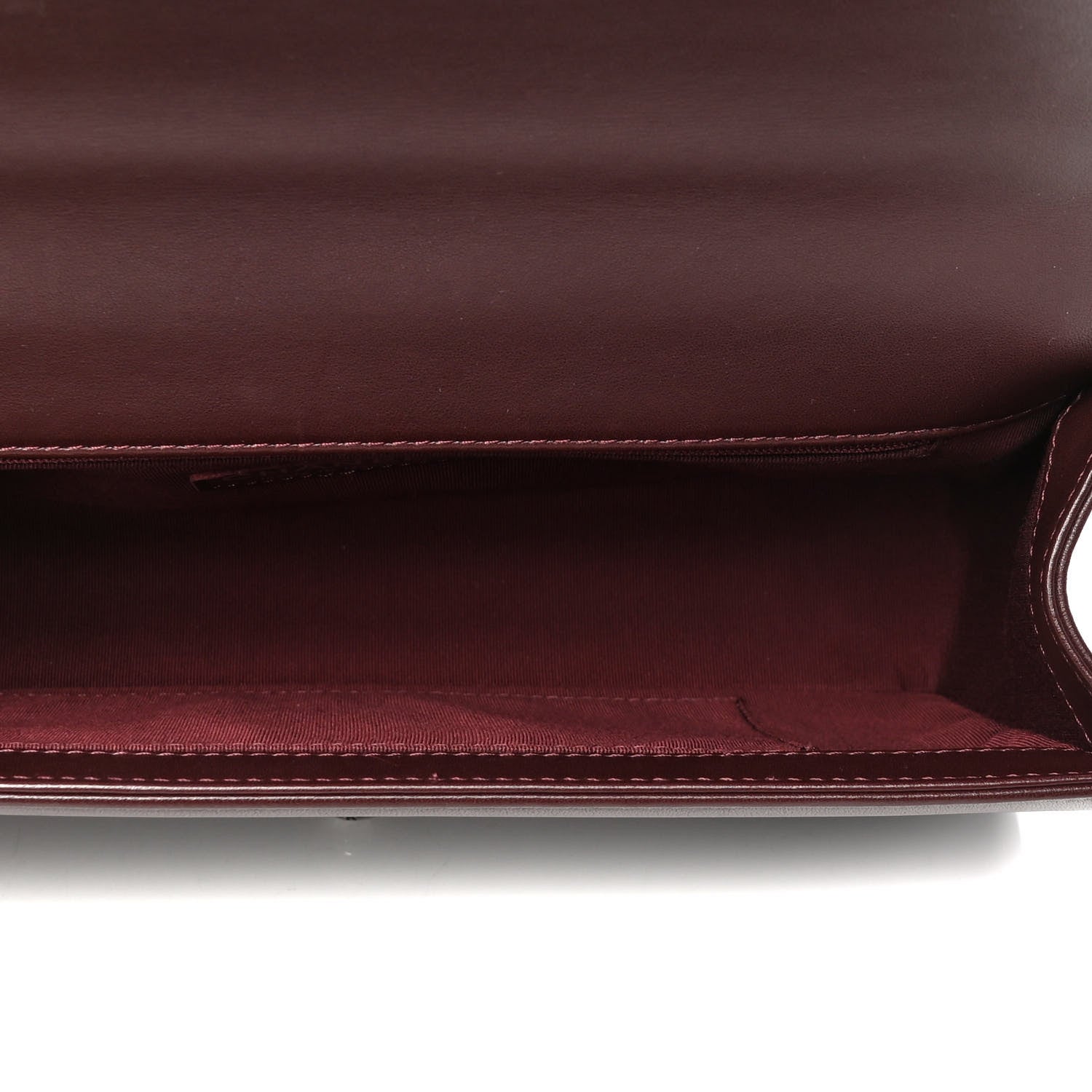 Chanel Calfskin Chevron Quilted New Medium Boy Flap Burgundy 4 of 5