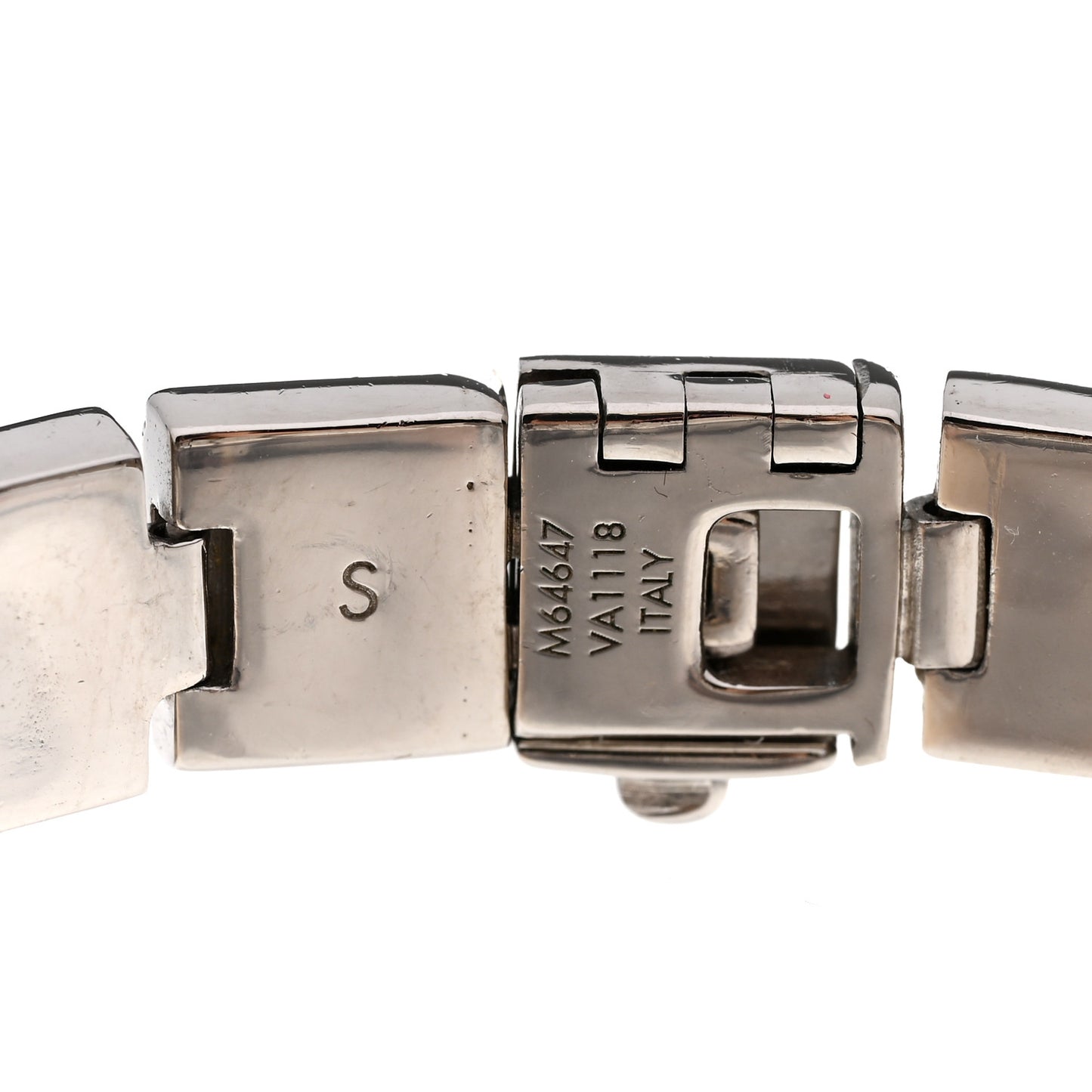 Palladium Monogram Nanogram Tennis Bracelet S Silver