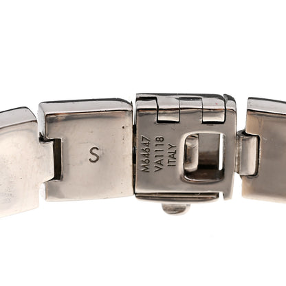 Louis Vuitton Palladium Monogram Nanogram Tennis Bracelet S Silver 4 of 4