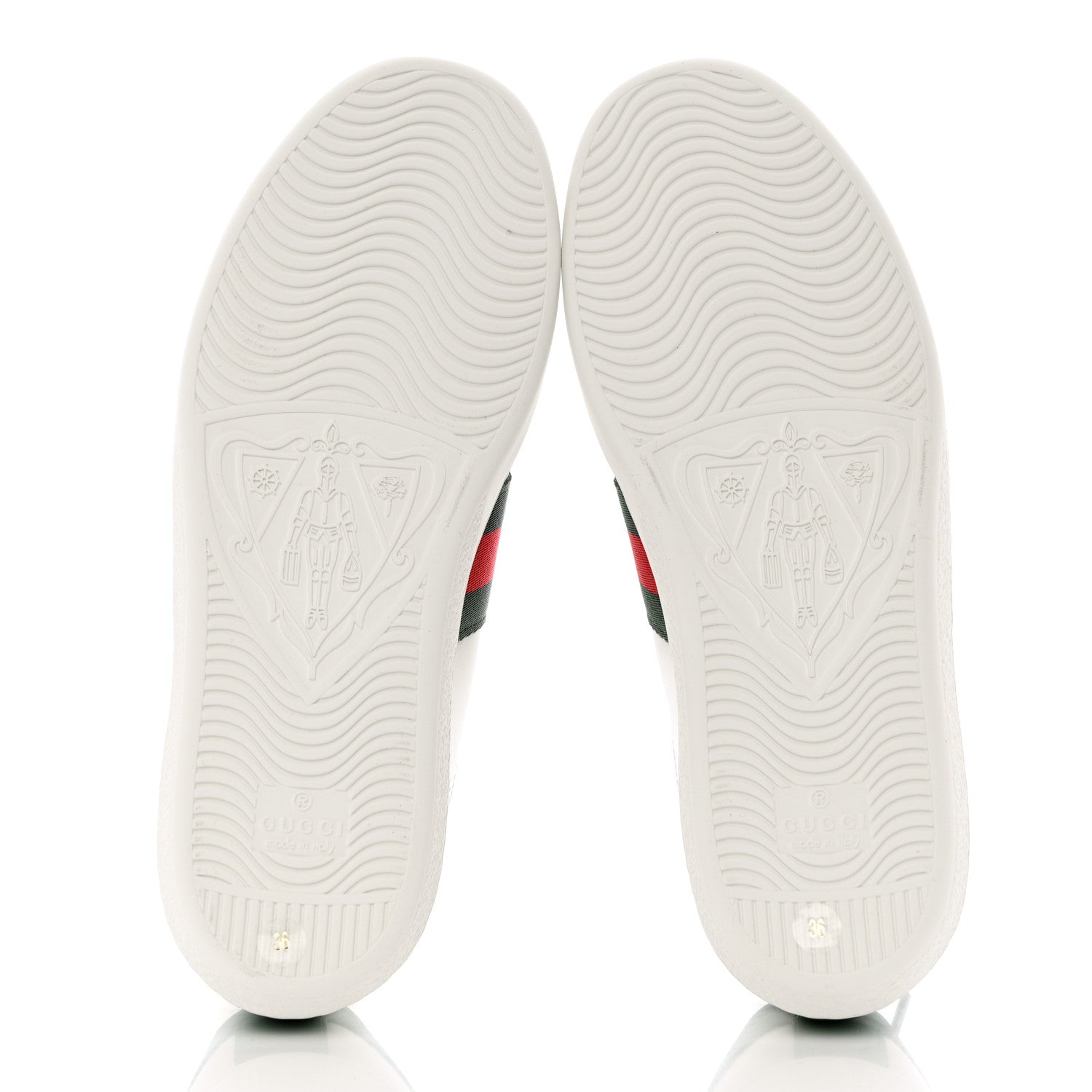 Gucci X DISNEY Calfskin Miro Soft Web Donald Duck Womens Ace Sneakers 36 White New Shamarock 5 of 9