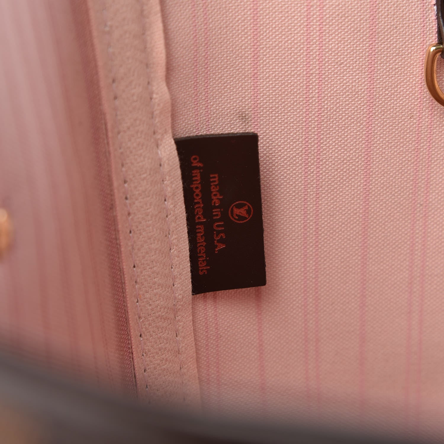 Louis Vuitton Damier Ebene Neo Neverfull MM Rose Ballerine 7 of 11