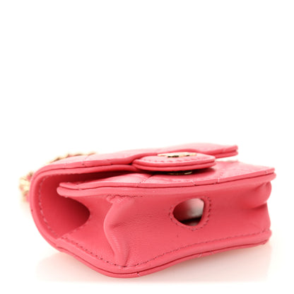 Chanel Lambskin Quilted Airpods Pro Case Coral 3 of 7