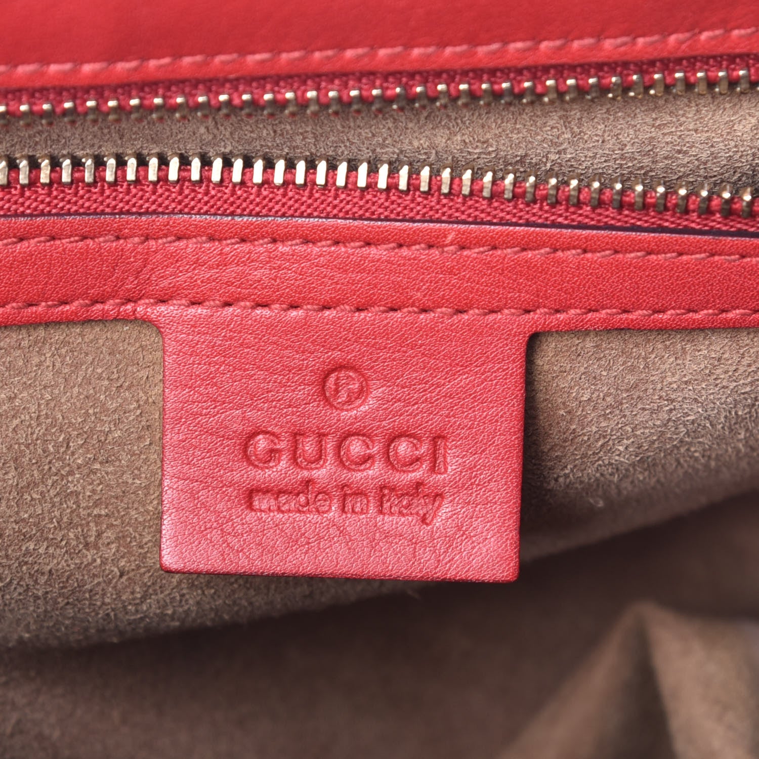 Gucci GG Supreme Monogram Calfskin Medium Padlock Shoulder Bag Beige Hibiscus Red New Rosette 6 of 10