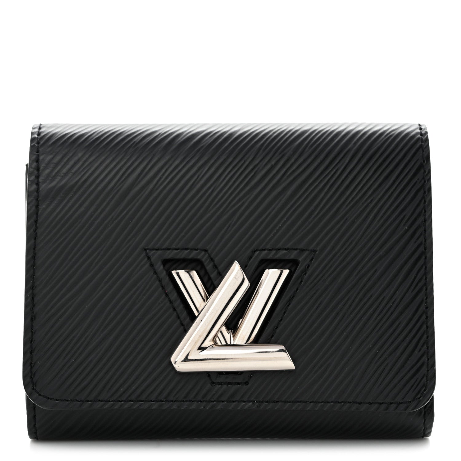 Louis Vuitton Epi Twist Compact Wallet Black 1 of 8