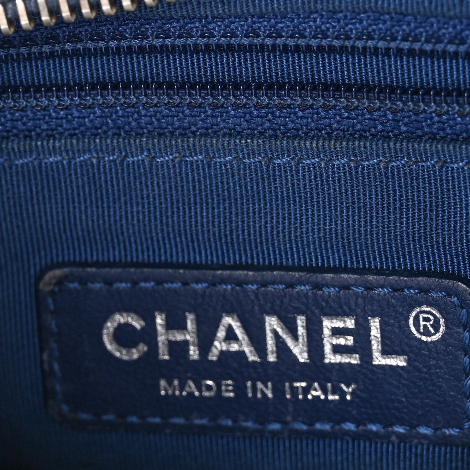 Chanel Patent Goatskin Quilted Small Gabrielle Hobo Blue 6 of 10