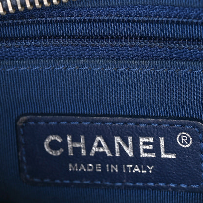 Chanel Patent Goatskin Quilted Small Gabrielle Hobo Blue 6 of 10