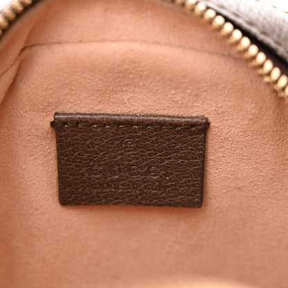 Gucci GG Supreme Monogram Web Mini Ophidia Round Shoulder Bag Brown 6 of 11