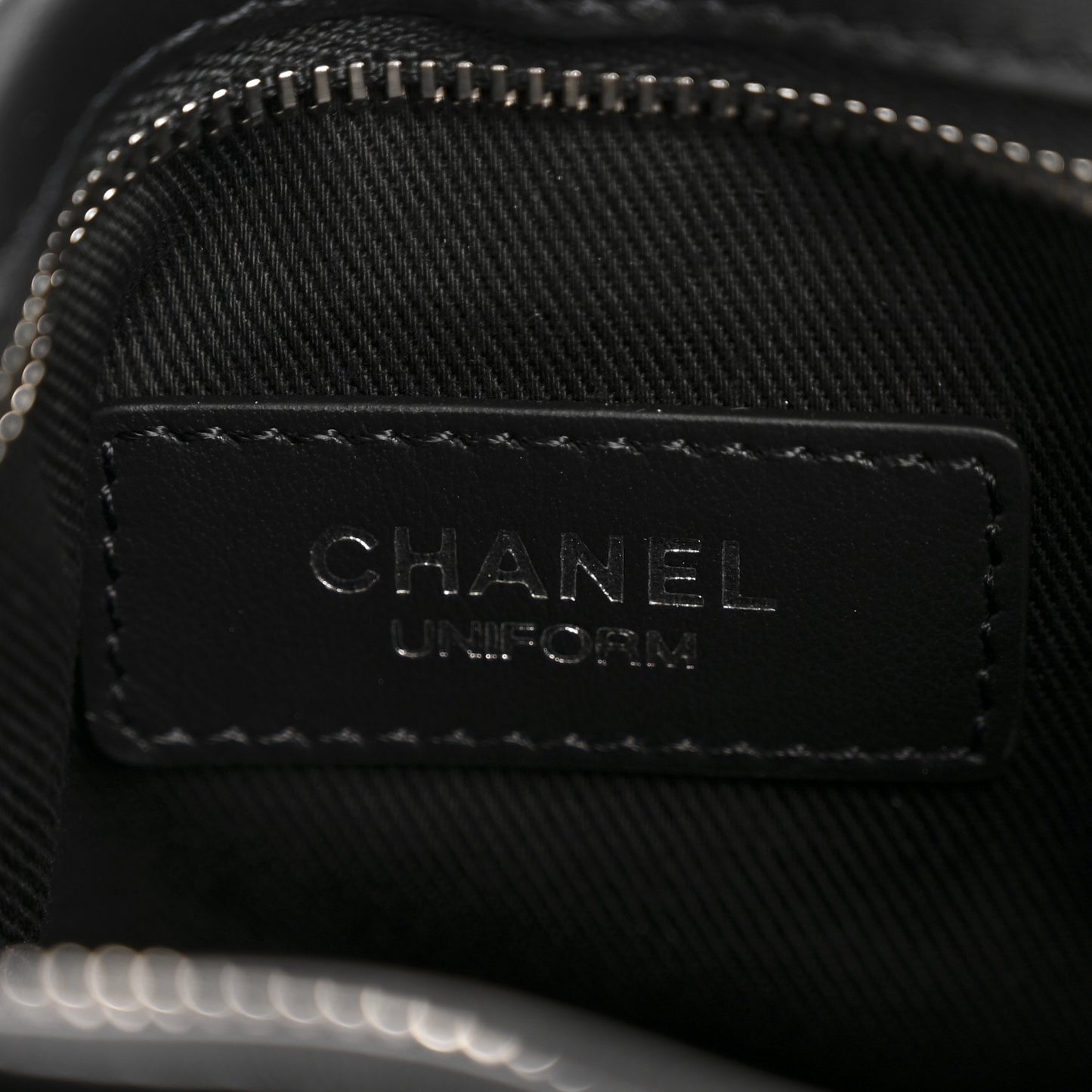 Lambskin Quilted Uniform Crossbody Bag Black
