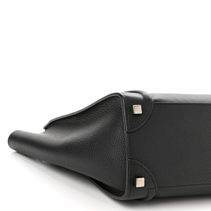 Celine Drummed Calfskin Micro Luggage Black 9 of 16