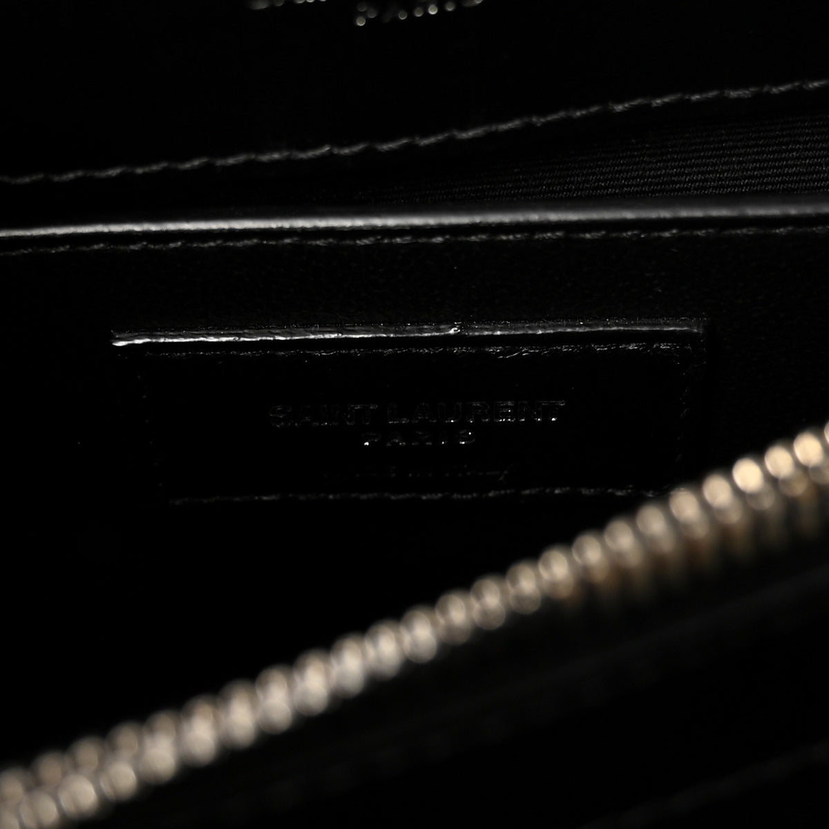 Saint Laurent Calfskin Y Quilted Monogram Small Loulou Chain Satchel Black 6 of 9
