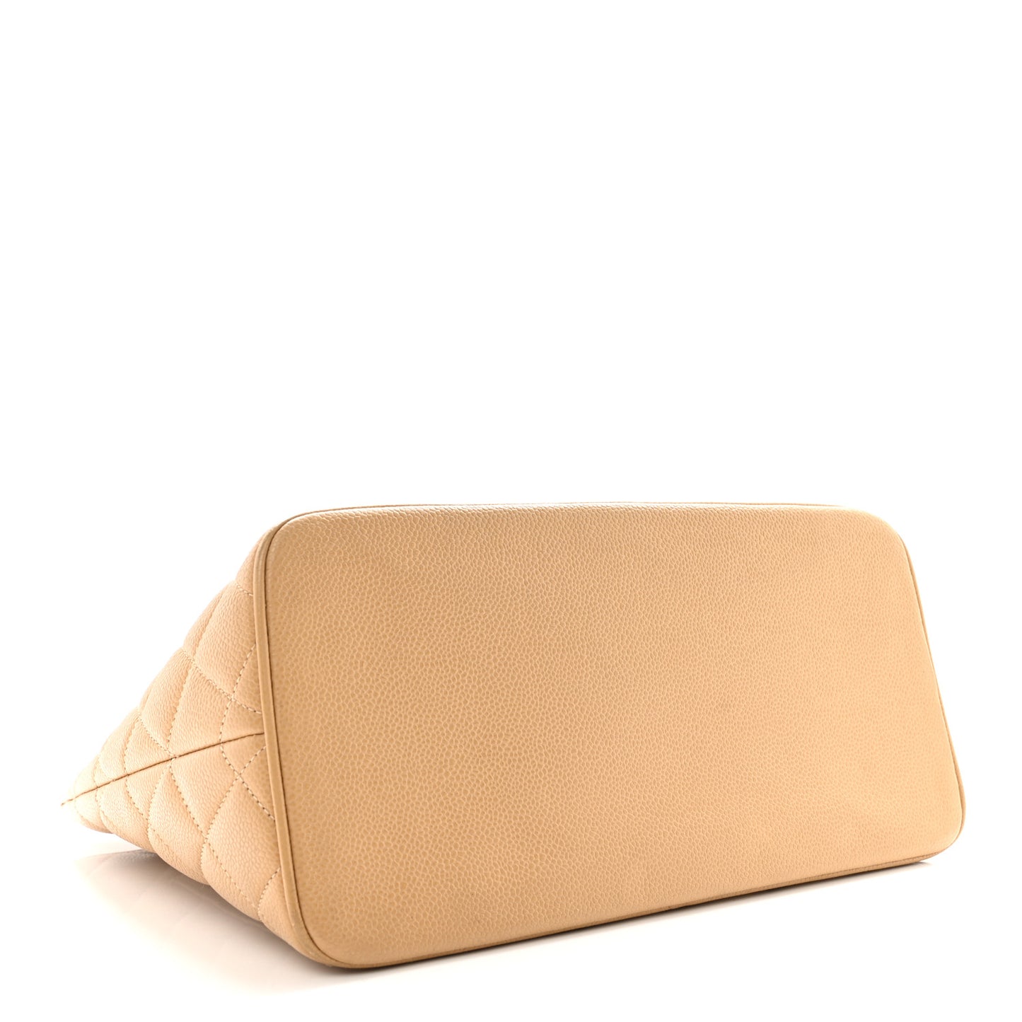 Caviar Quilted Medallion Tote Beige